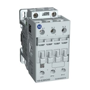 ALLEN BRADLEY 100-E30KY00 MCS-E CONTACTOR, 32A, AC3 DUTY, 48-130V AC 50/60HZ / 48-130V DC ELECTRONIC COIL, 0NO, 0NC