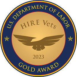 u.s. department of labor hire vets gold award 2023