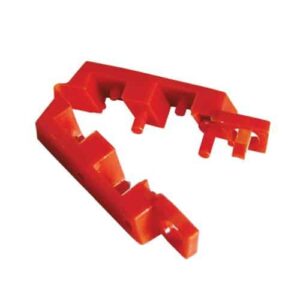 Hinged Single Pole Breaker Lockout, Red