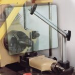 rigid-arm magnetic base chip shields|
