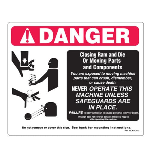General Danger Signs For All Machinery General Danger Signs For All Machinery